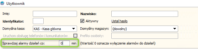 Wyłączenie alarmów działań w Subiekt GT
